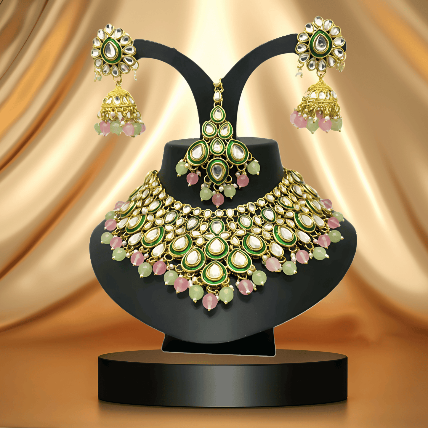 Minakari kundan chokar Set. (⭐⭐⭐⭐⭐)