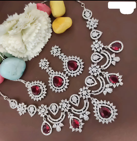 Red Ad necklace set (⭐⭐⭐⭐⭐)