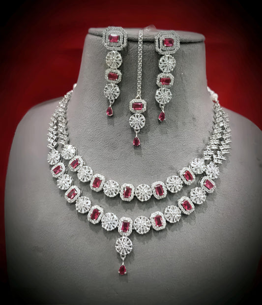 Double layer ad necklace set (⭐⭐⭐⭐⭐)