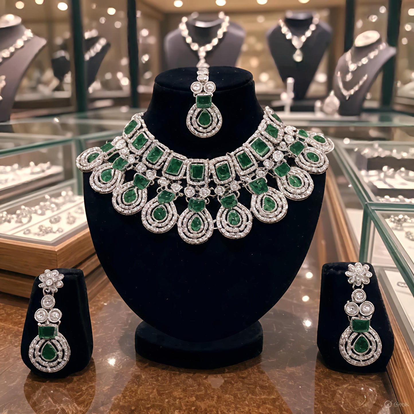 Greem chokar set (⭐⭐⭐⭐⭐)