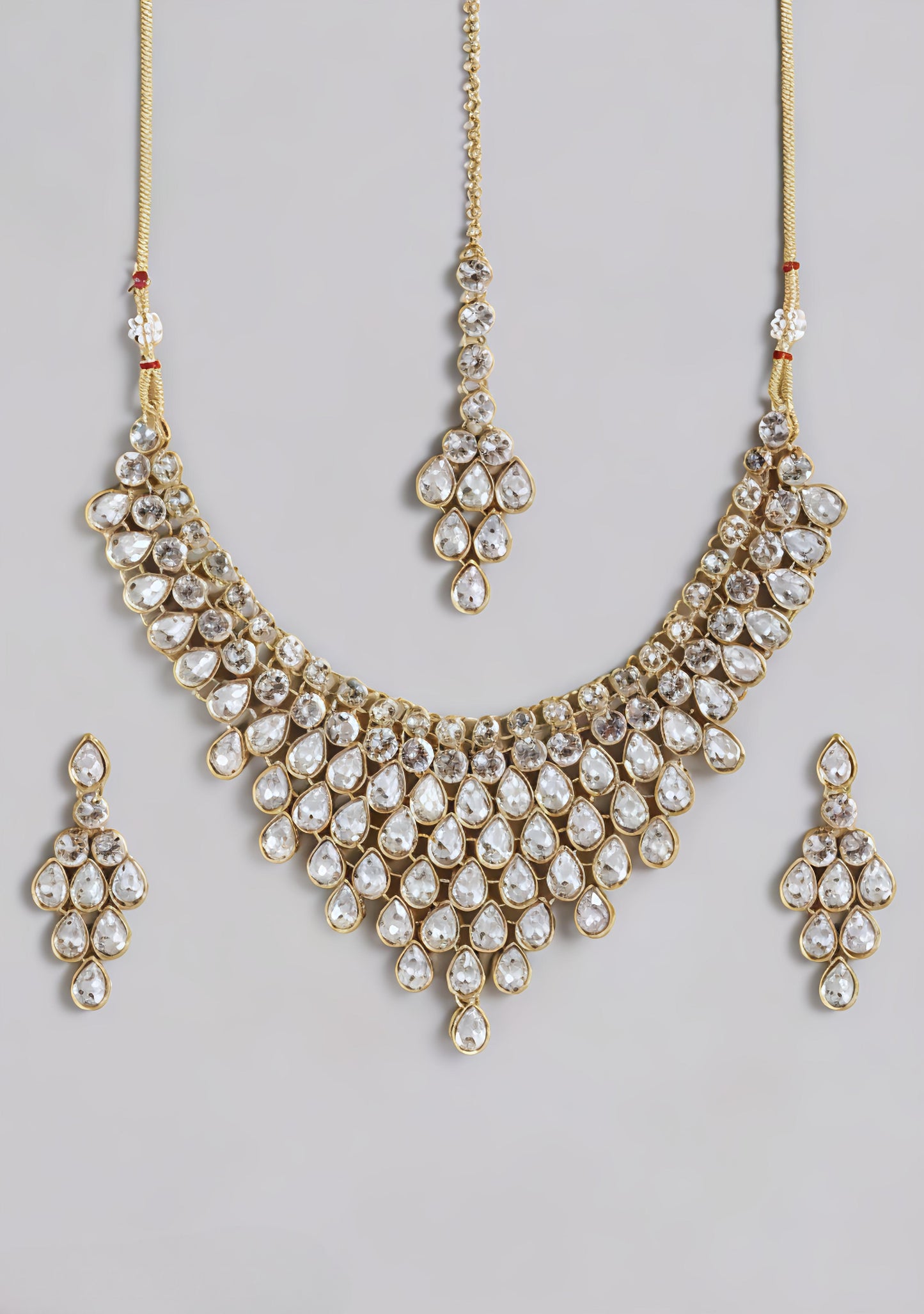 Stunning kundan necklace set (⭐⭐⭐⭐⭐)