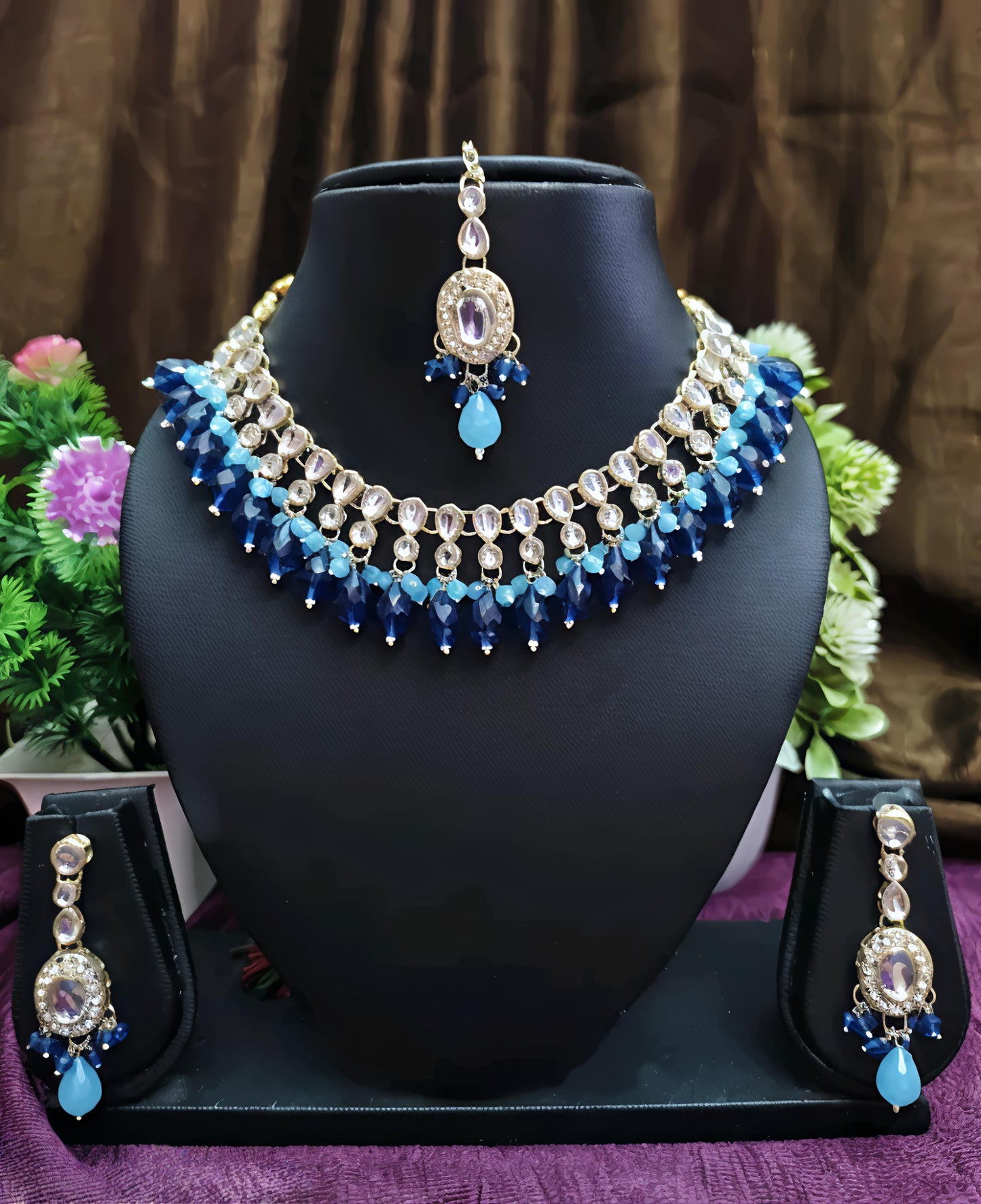 Beautiful kundan necklace set (⭐⭐⭐⭐⭐)