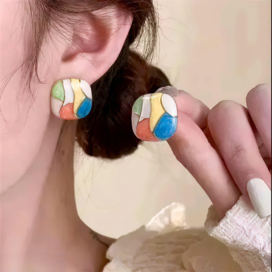 Multicolour korean earrings (⭐⭐⭐⭐⭐)