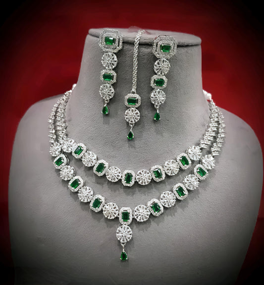 Double layer ad necklace set (⭐⭐⭐⭐⭐)
