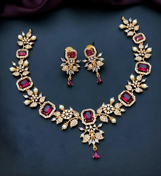 Multi colour ad necklace set (⭐⭐⭐⭐⭐)