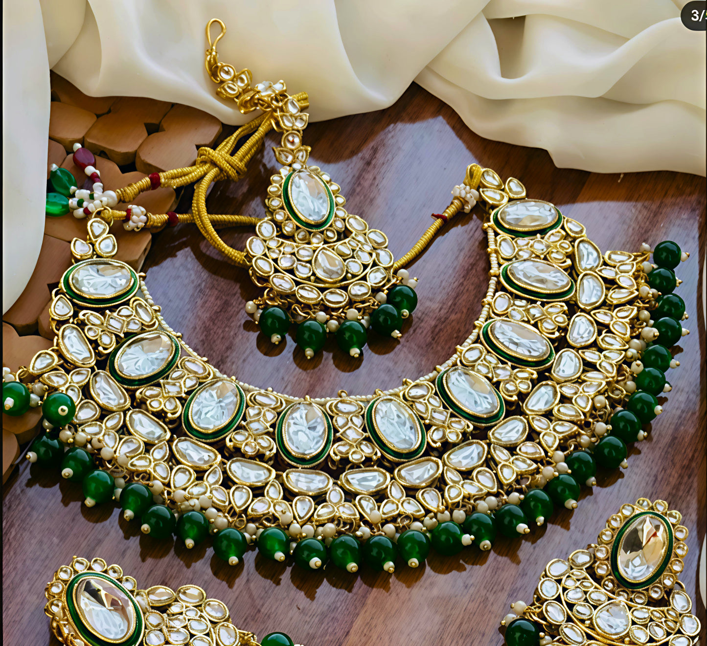 Maharani polki set (⭐⭐⭐⭐⭐)