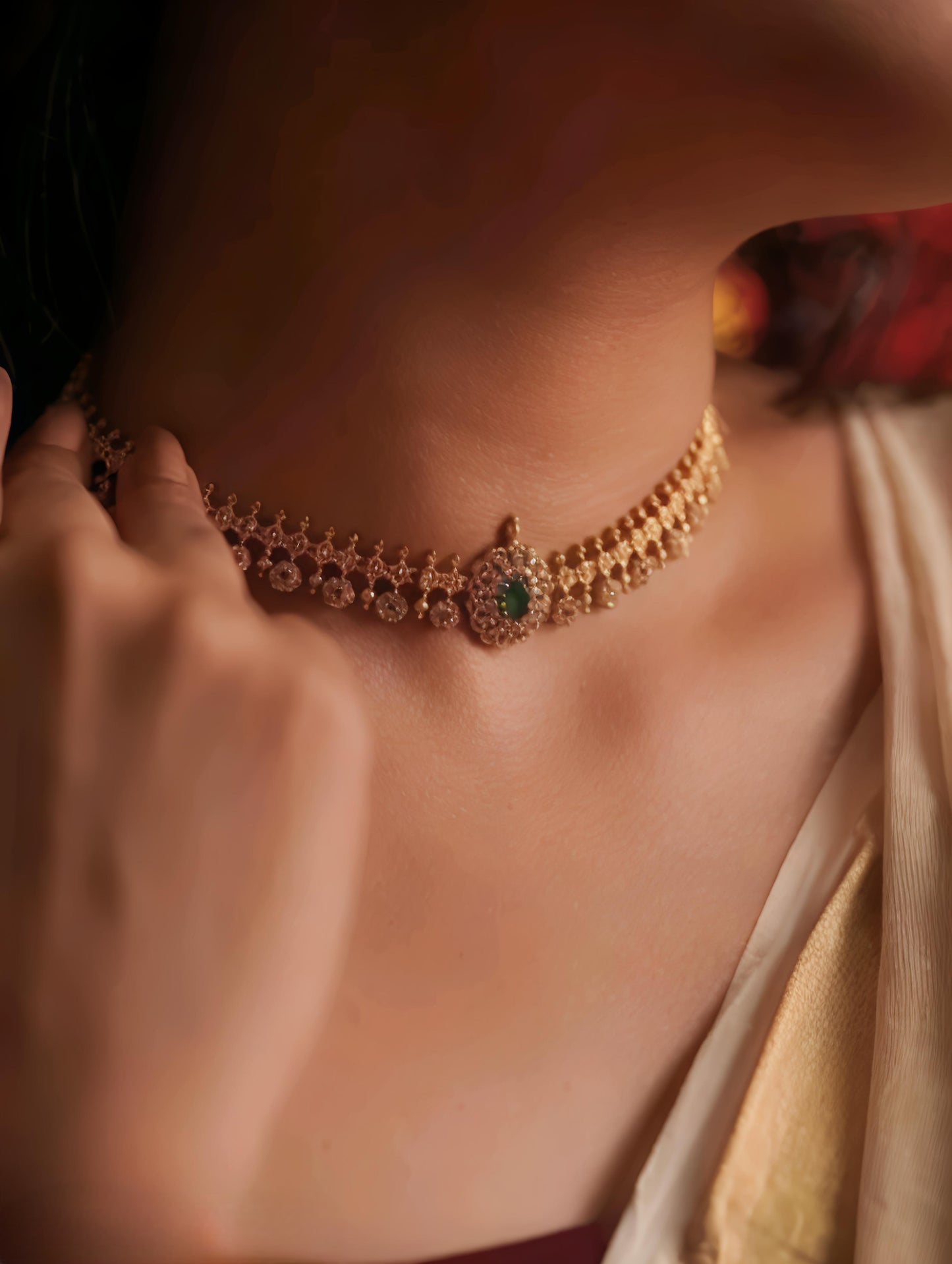 Gold plated ad necklace set (⭐⭐⭐⭐⭐)