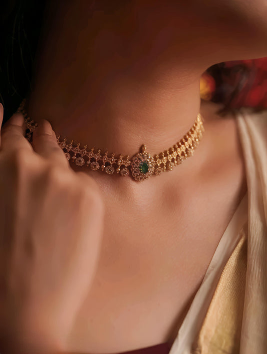 Gold plated ad necklace set (⭐⭐⭐⭐⭐)