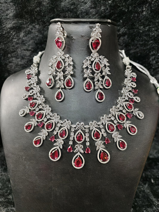 Red ad necklace set (⭐⭐⭐⭐⭐)