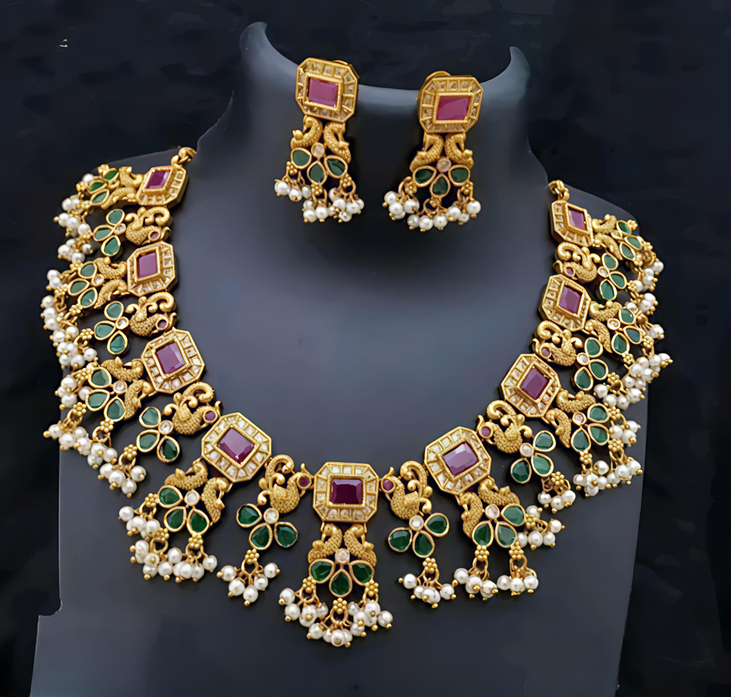 Gold plated necklace set (⭐⭐⭐⭐⭐)