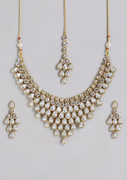 Stunning kundan necklace set (⭐⭐⭐⭐⭐)